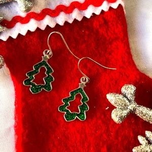 Homemade Christmas earrings